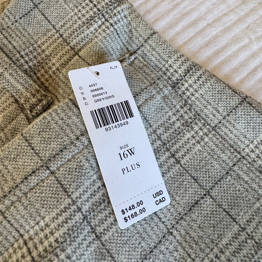 Anthropologie The Colette Knit Plaid Crop Wide-Leg Pants by Maeve - Picture 6 of 9